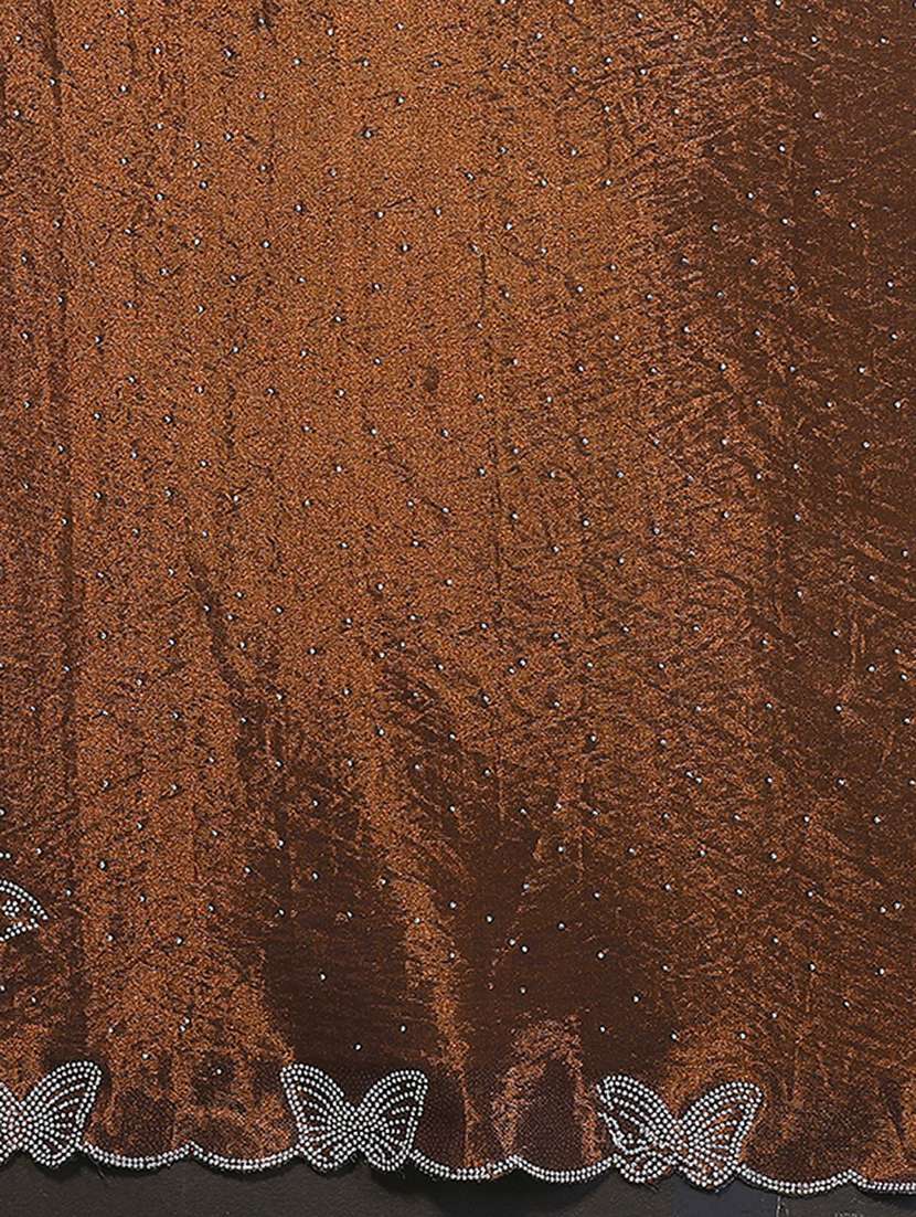 women solid with work embellished saree with blouse - 22265425 -  Standard Image - 5