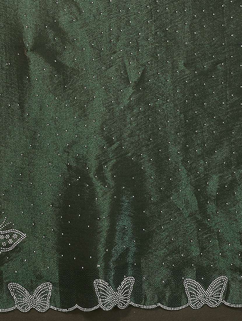 women solid with work embellished saree with blouse - 22265427 -  Standard Image - 5