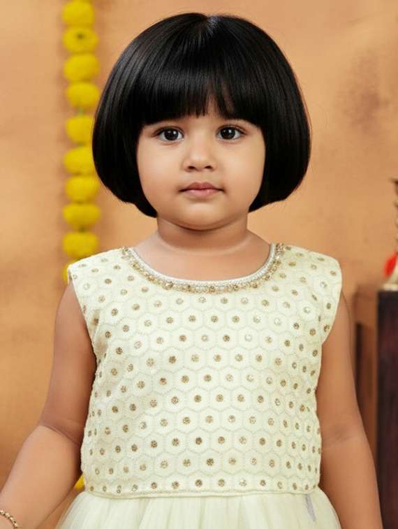 girls embroidered lehenga choli with dupatta set - 22265724 -  Standard Image - 3