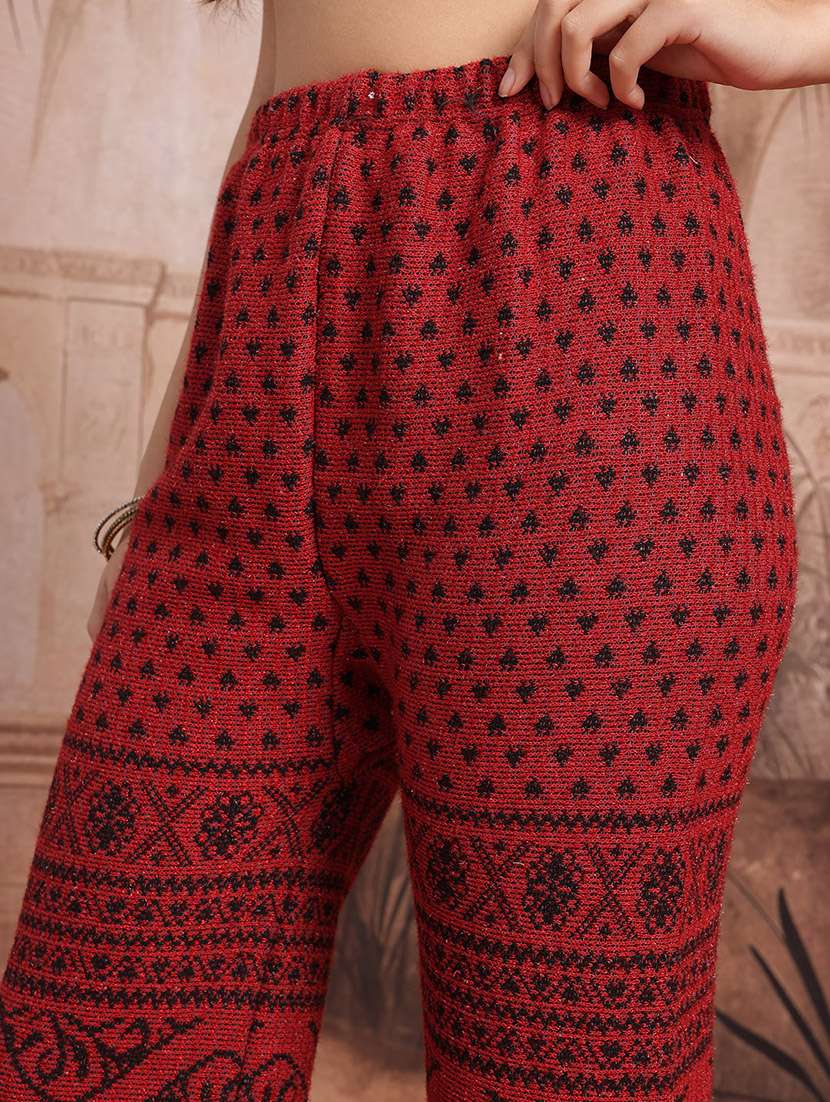 women self design long sleeve kurta pant set - 22265797 -  Standard Image - 5