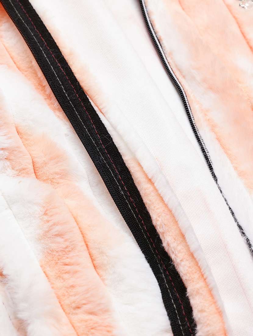 women printed long sleeve fur jacket - 22265823 -  Standard Image - 5