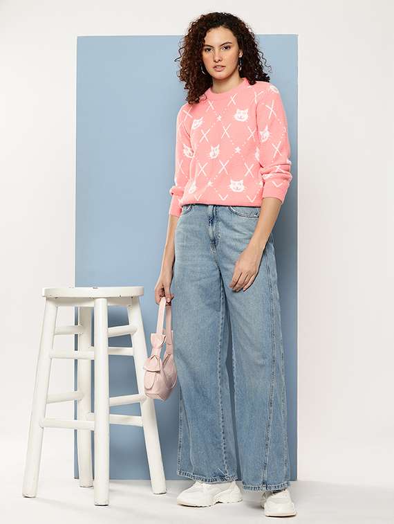 women self designed long sleeve pullover - 22265826 -  Standard Image - 3