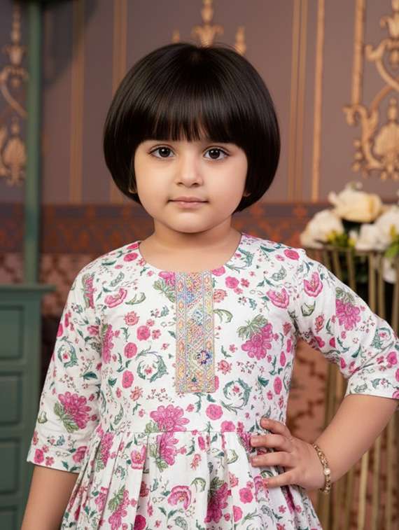 girls kurta and salwar set with dupatta - 22265854 -  Standard Image - 3
