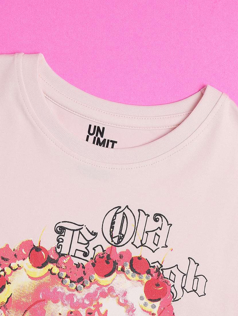 girls printed short sleeve tee - 22266208 -  Standard Image - 3