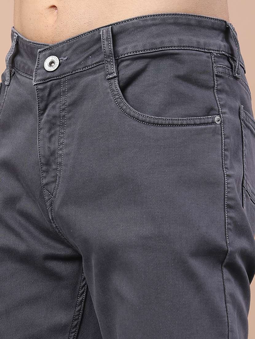 men plain mid rise full length jeans - 22266310 -  Standard Image - 5