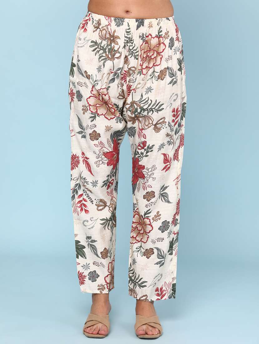 women floral printed three quarter sleeve ethnic co-ord set - 22266365 -  Standard Image - 5