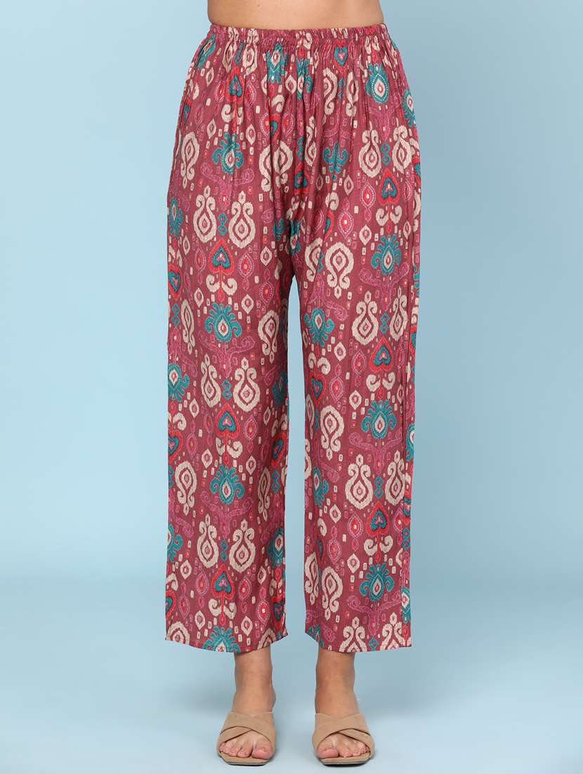 women solid three quarter sleeve kurta pant set - 22266393 -  Standard Image - 5