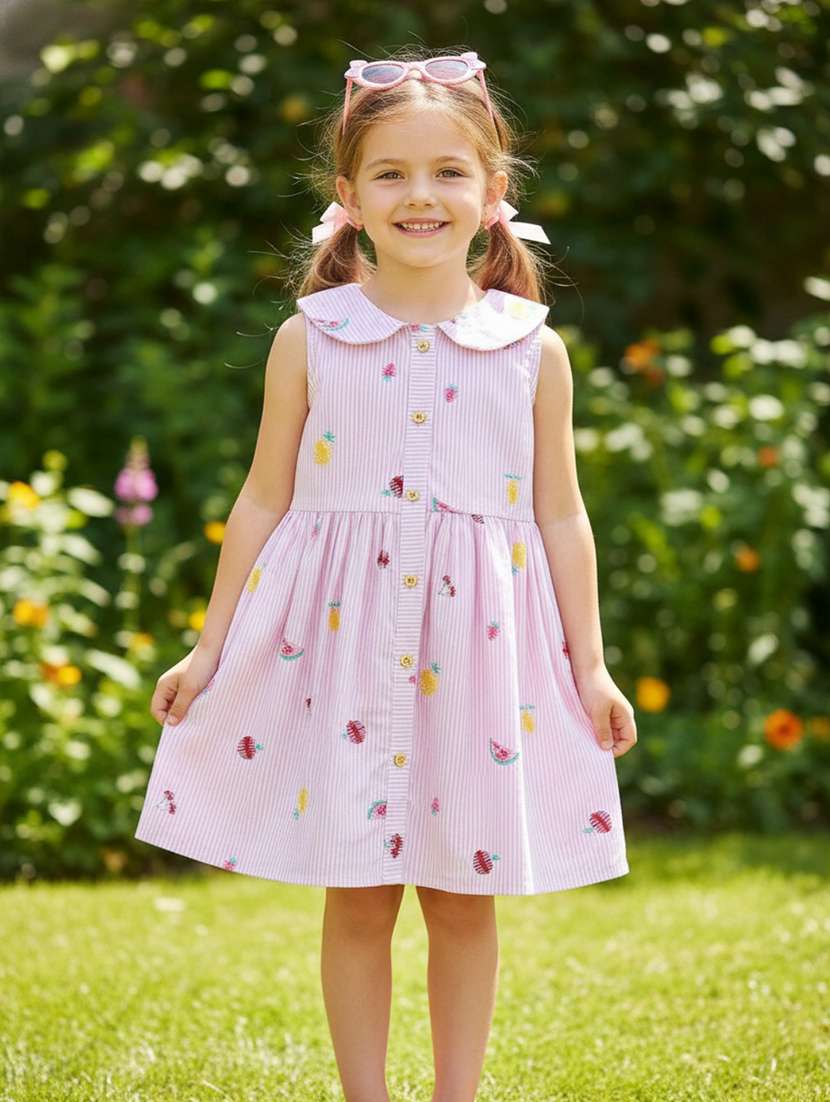 pink cotton frock