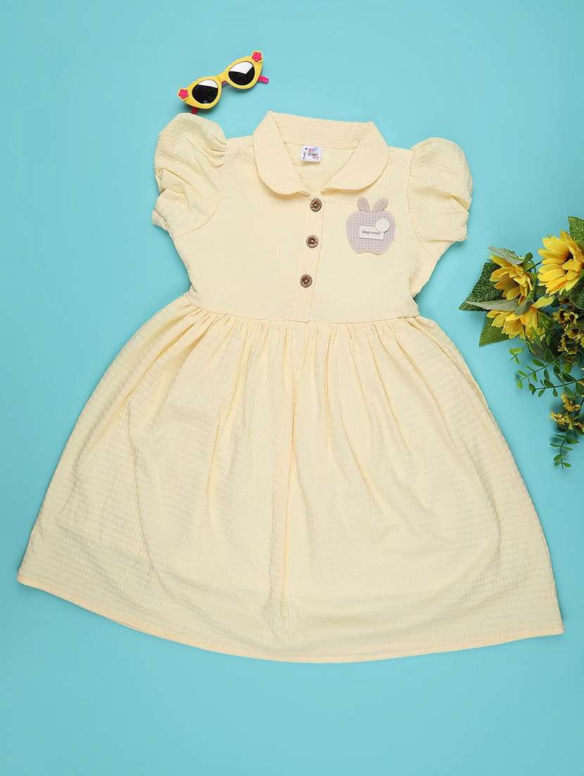 yellow cotton frock