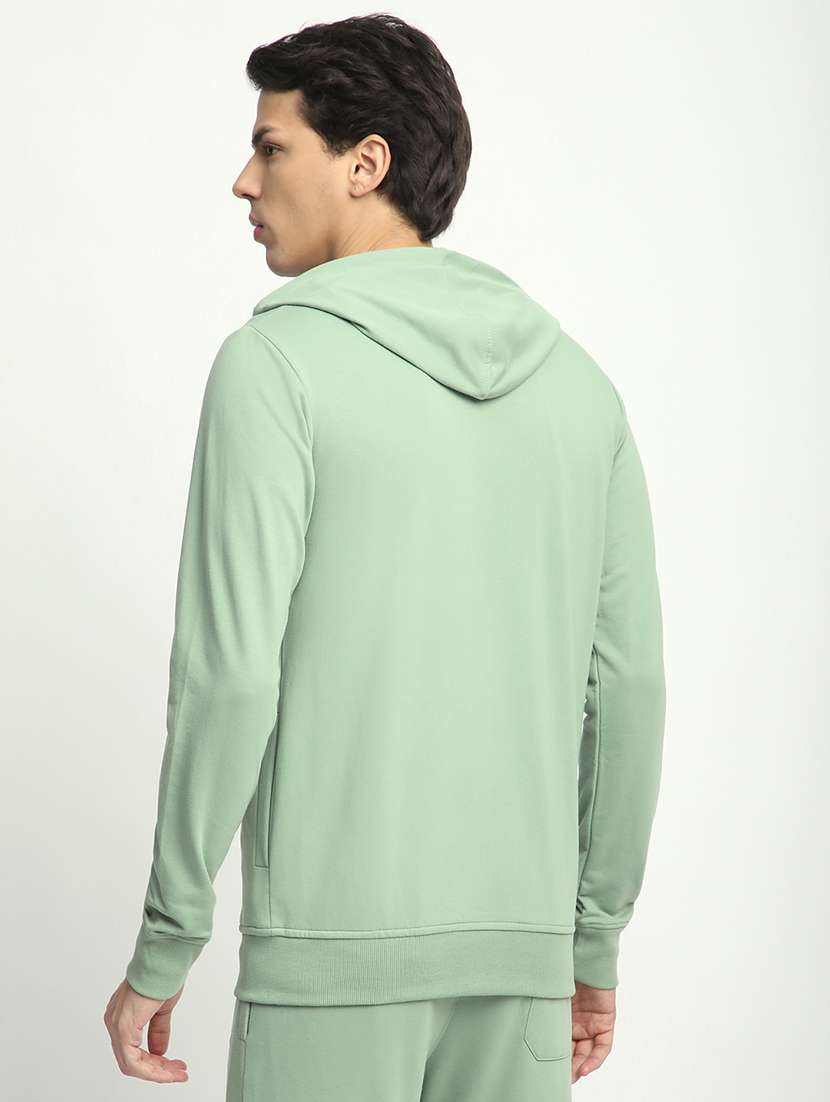 men solid long sleeve hooded sweatshirt - 22266751 -  Standard Image - 3