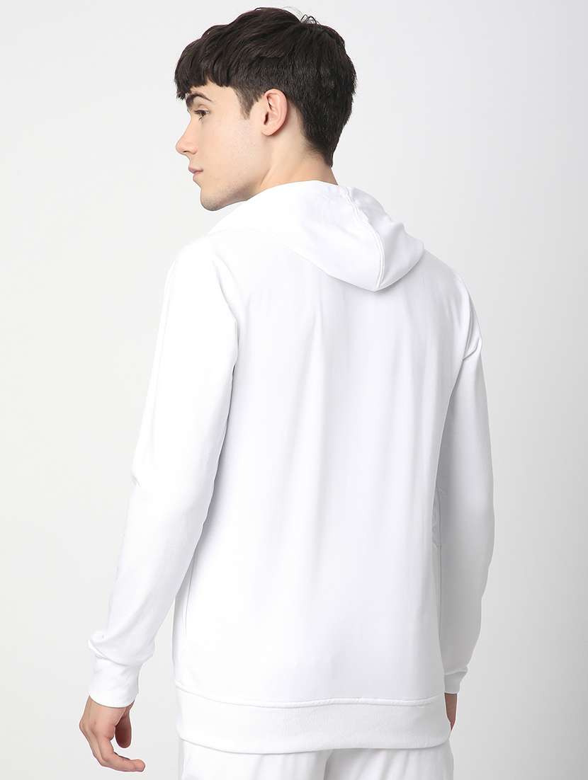 men solid long sleeve hooded sweatshirt - 22266753 -  Standard Image - 3