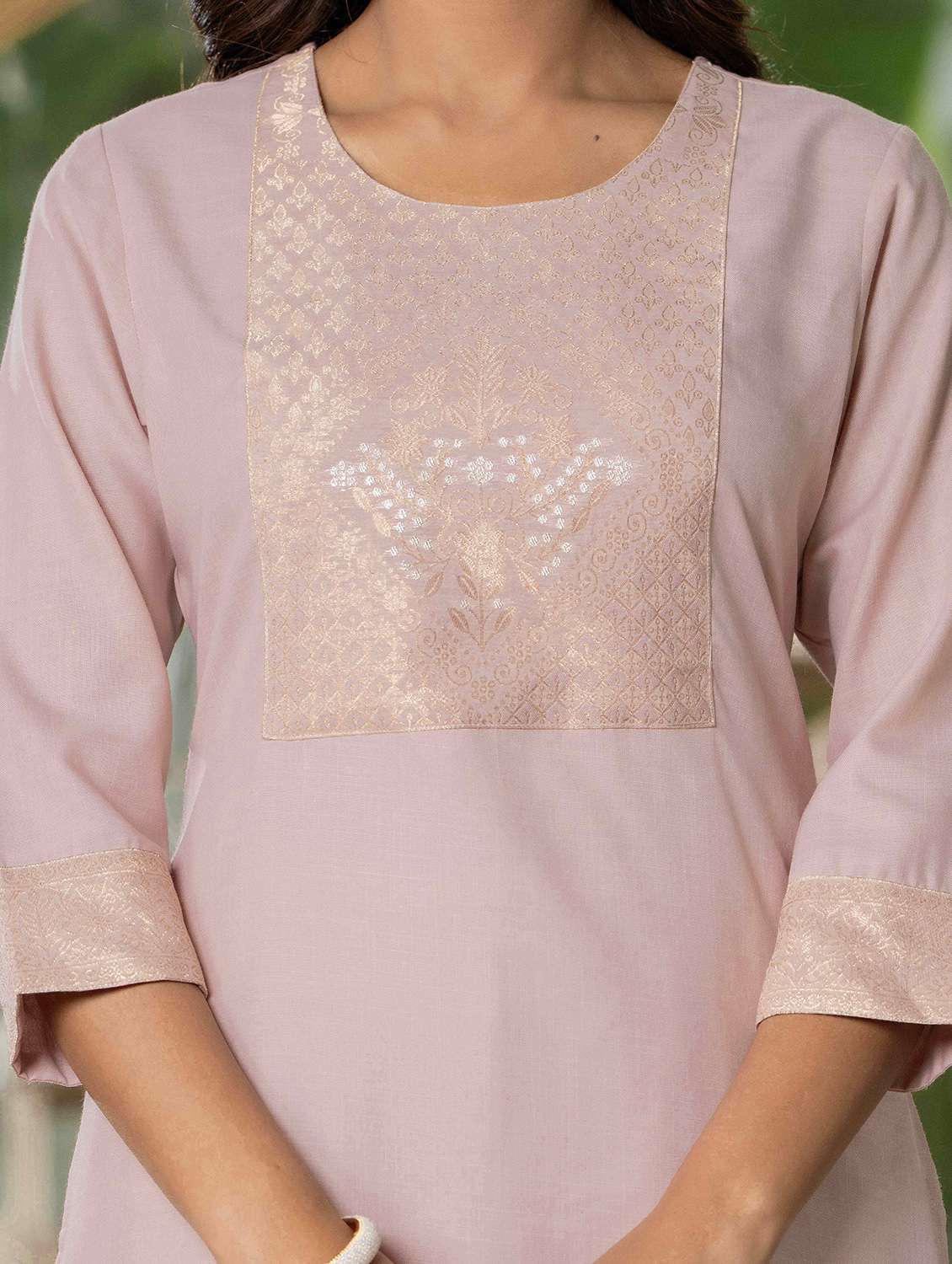 women self design three quarter sleeve kurta palazzo with dupatta set - 22266769 -  Standard Image - 5