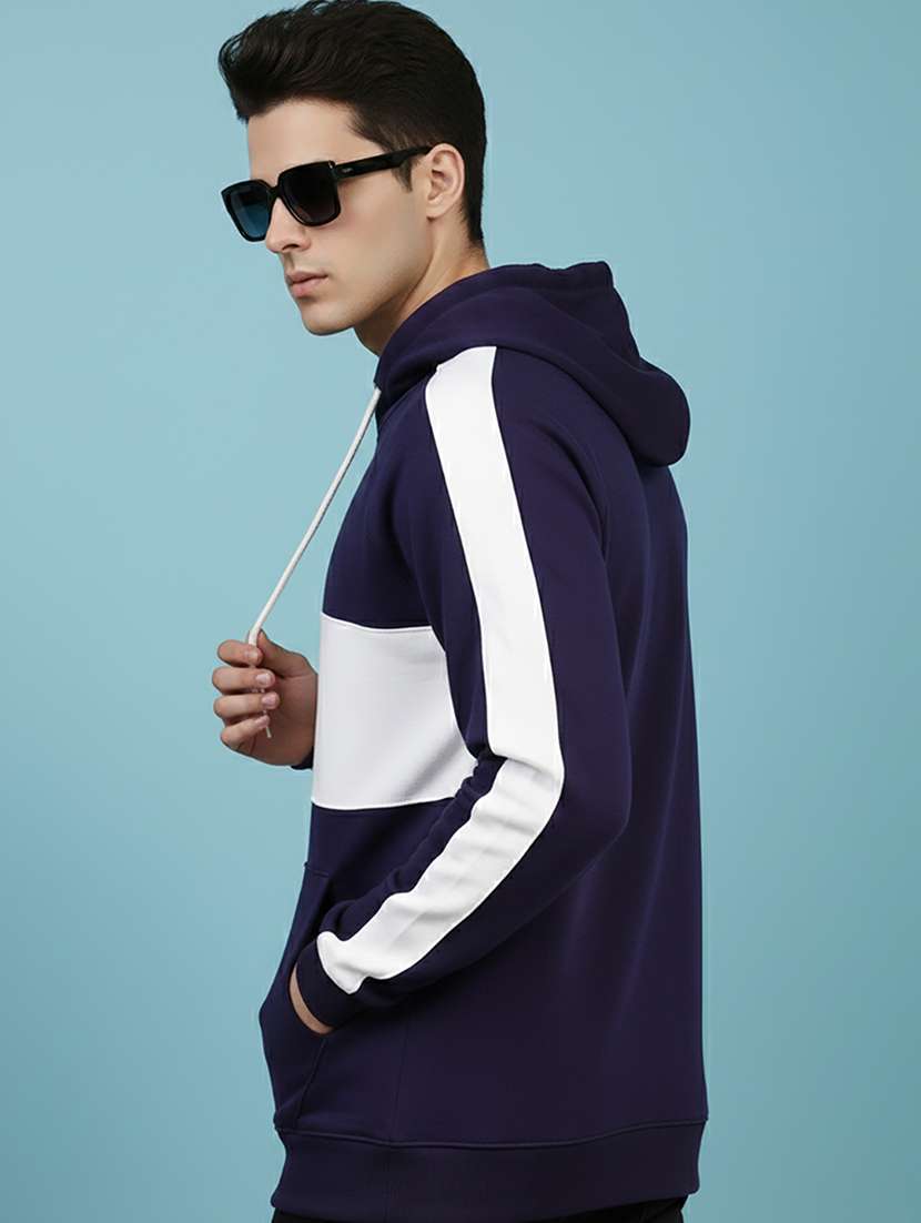 men color block long sleeve regular fit sweatshirt - 22266973 -  Standard Image - 3