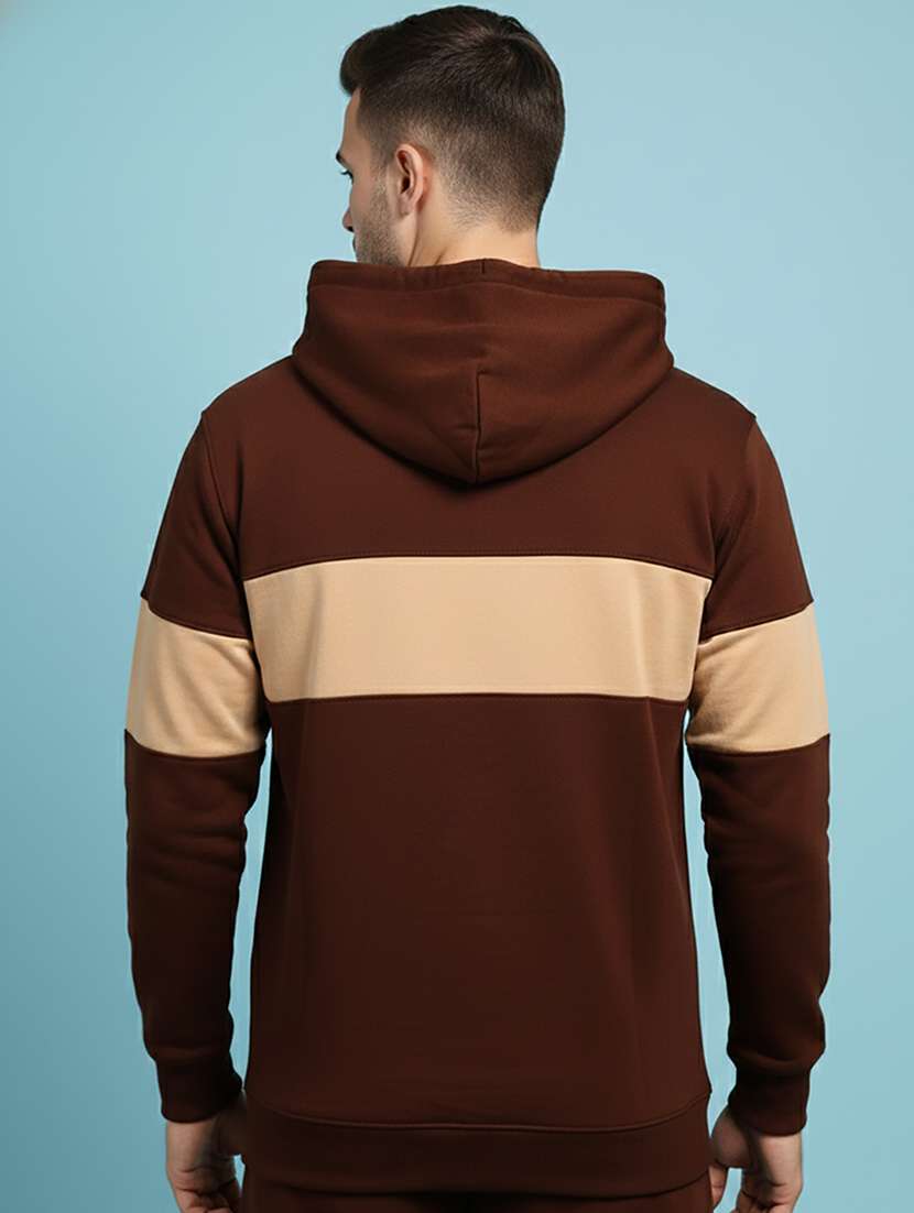 men color block long sleeve regular fit sweatshirt - 22266974 -  Standard Image - 3