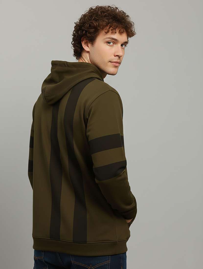 men color block long sleeve regular fit sweatshirt - 22266982 -  Standard Image - 3