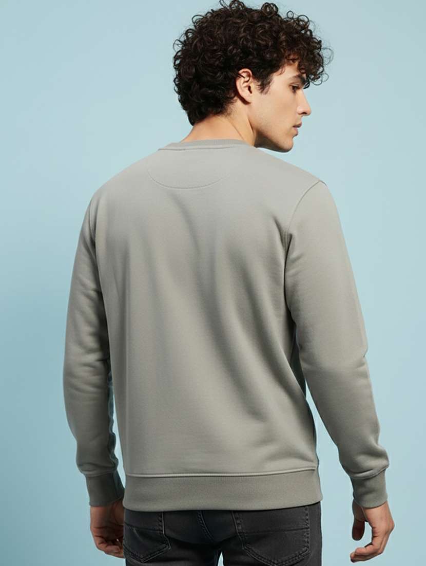 men solid long sleeve regular fit sweatshirt - 22266991 -  Standard Image - 3