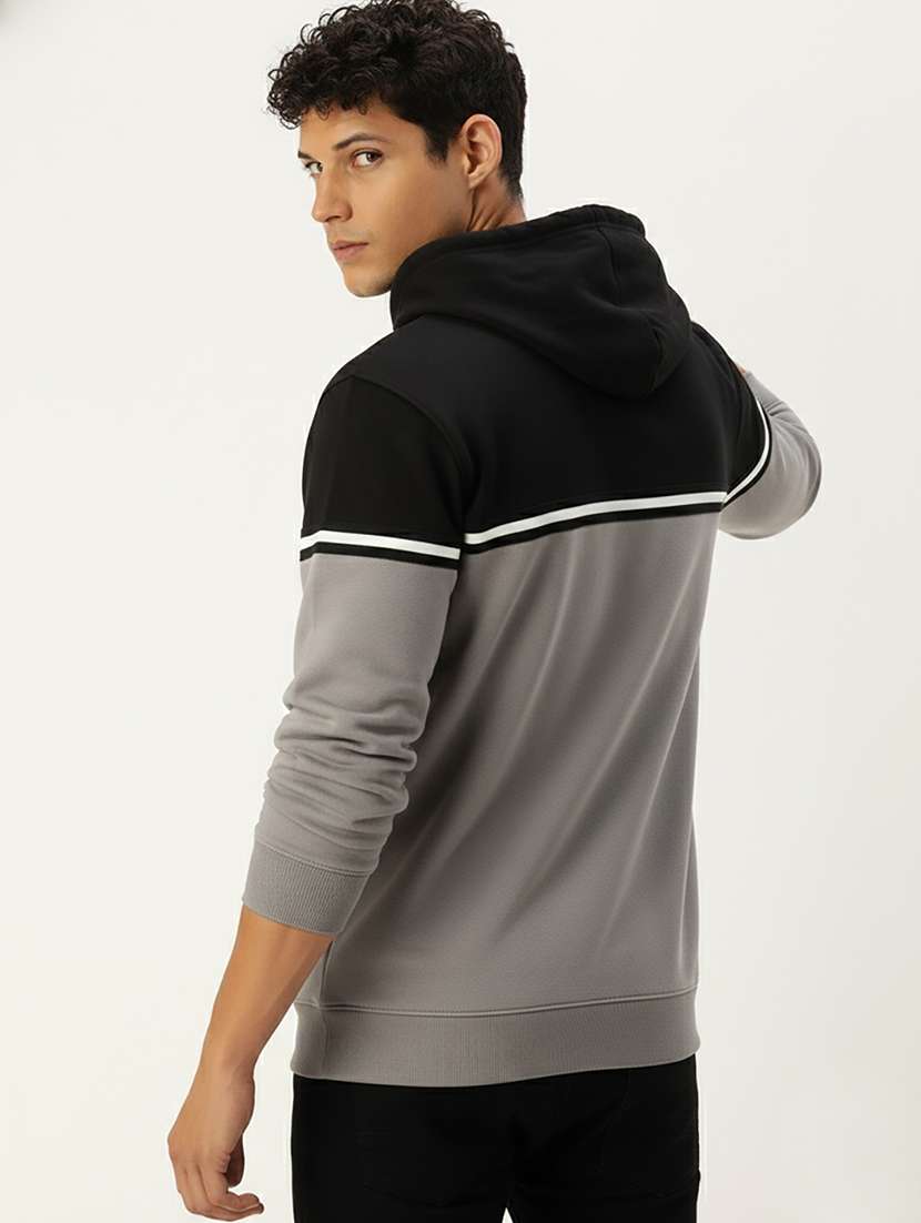 men color block long sleeve regular fit sweatshirt - 22267022 -  Standard Image - 3