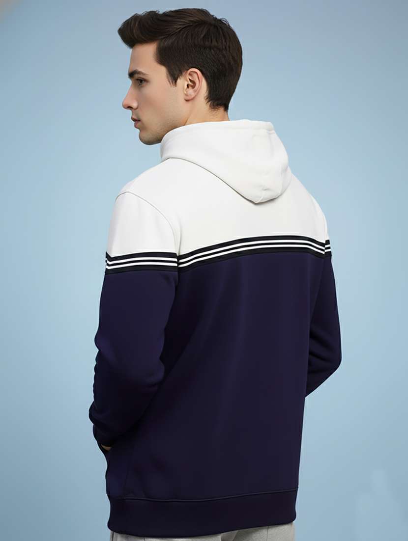 men color block long sleeve regular fit sweatshirt - 22267023 -  Standard Image - 3