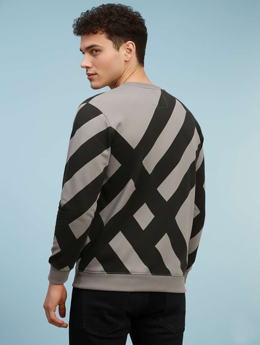 men printed long sleeve regular fit sweatshirt - 22267026 -  Standard Image - 3