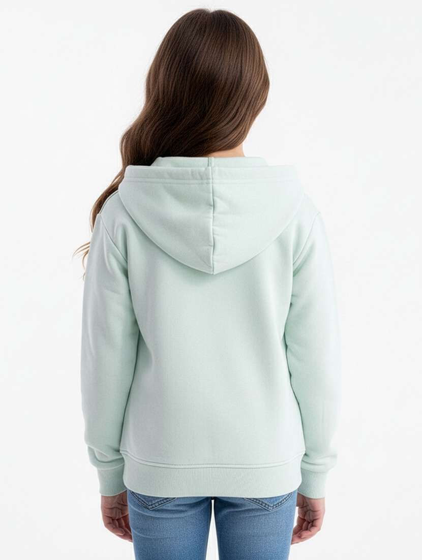 girls printed long sleeve hooded sweatshirt - 22267067 -  Standard Image - 3