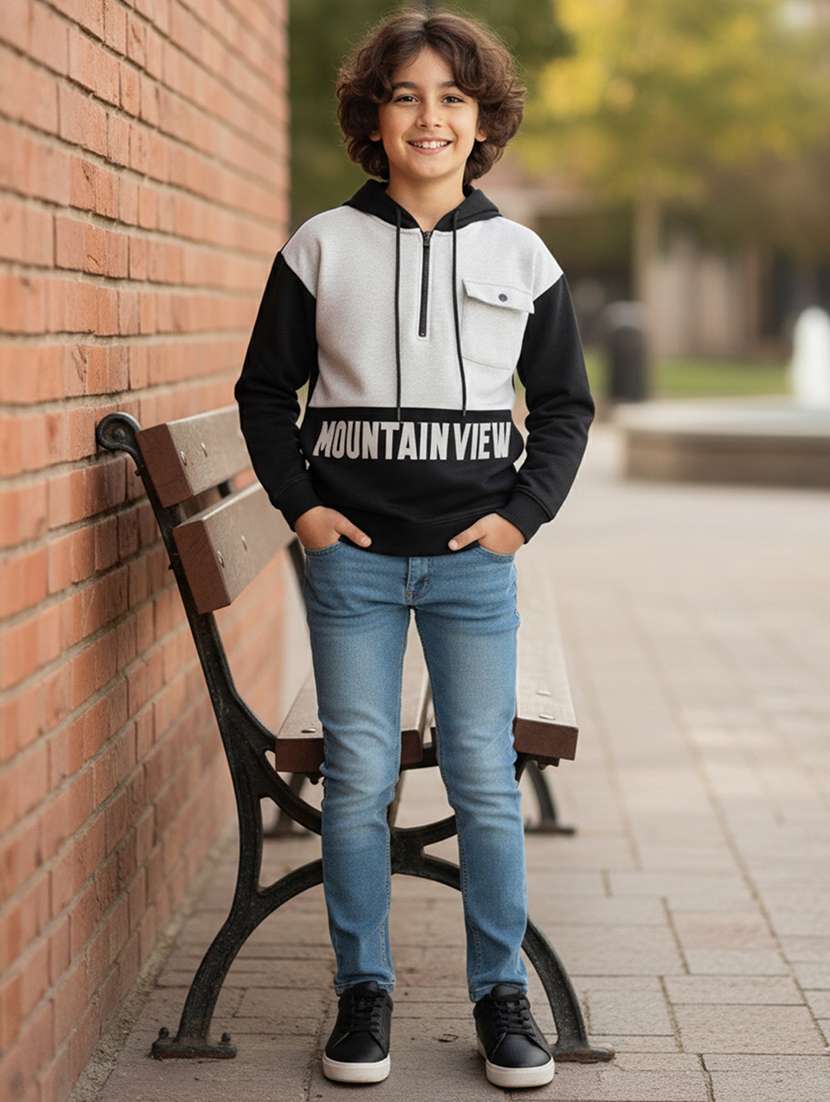 boys long sleeve hooded sweatshirt