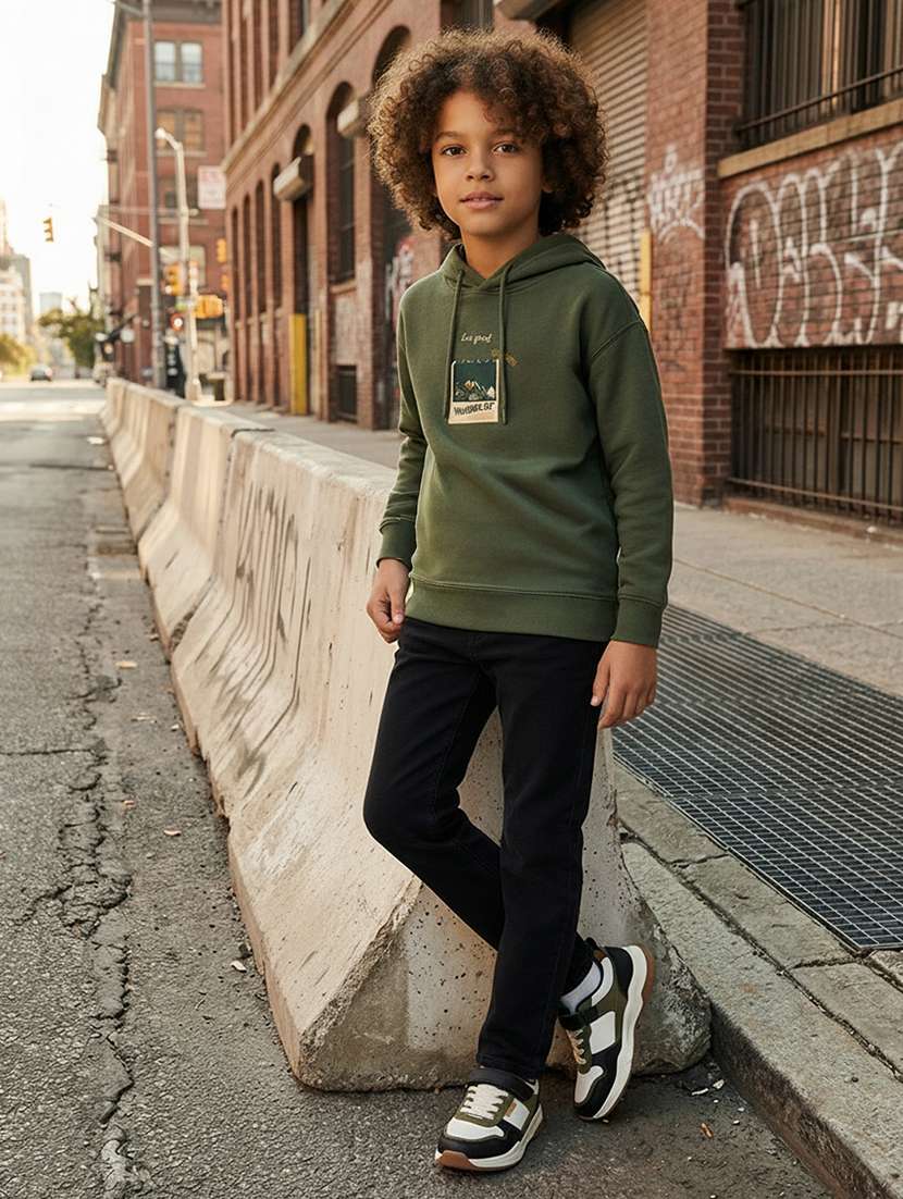 boys long sleeve hooded sweatshirt