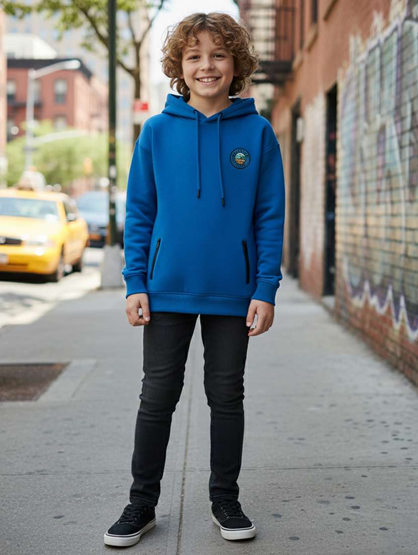 boys long sleeve hooded sweatshirt