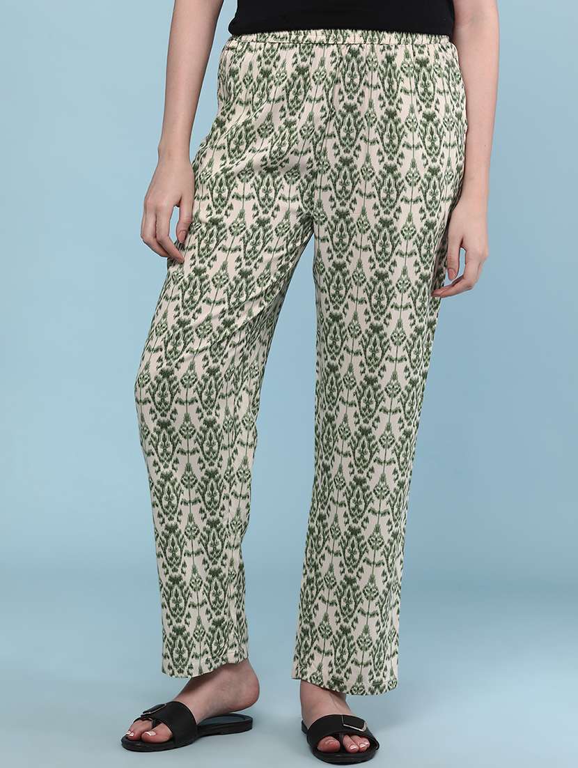 women beige rayon s pajama