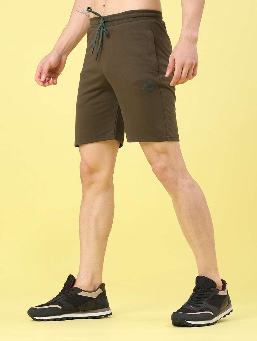 men solid mid rise regular fit shorts - 22267488 -  Standard Image - 3