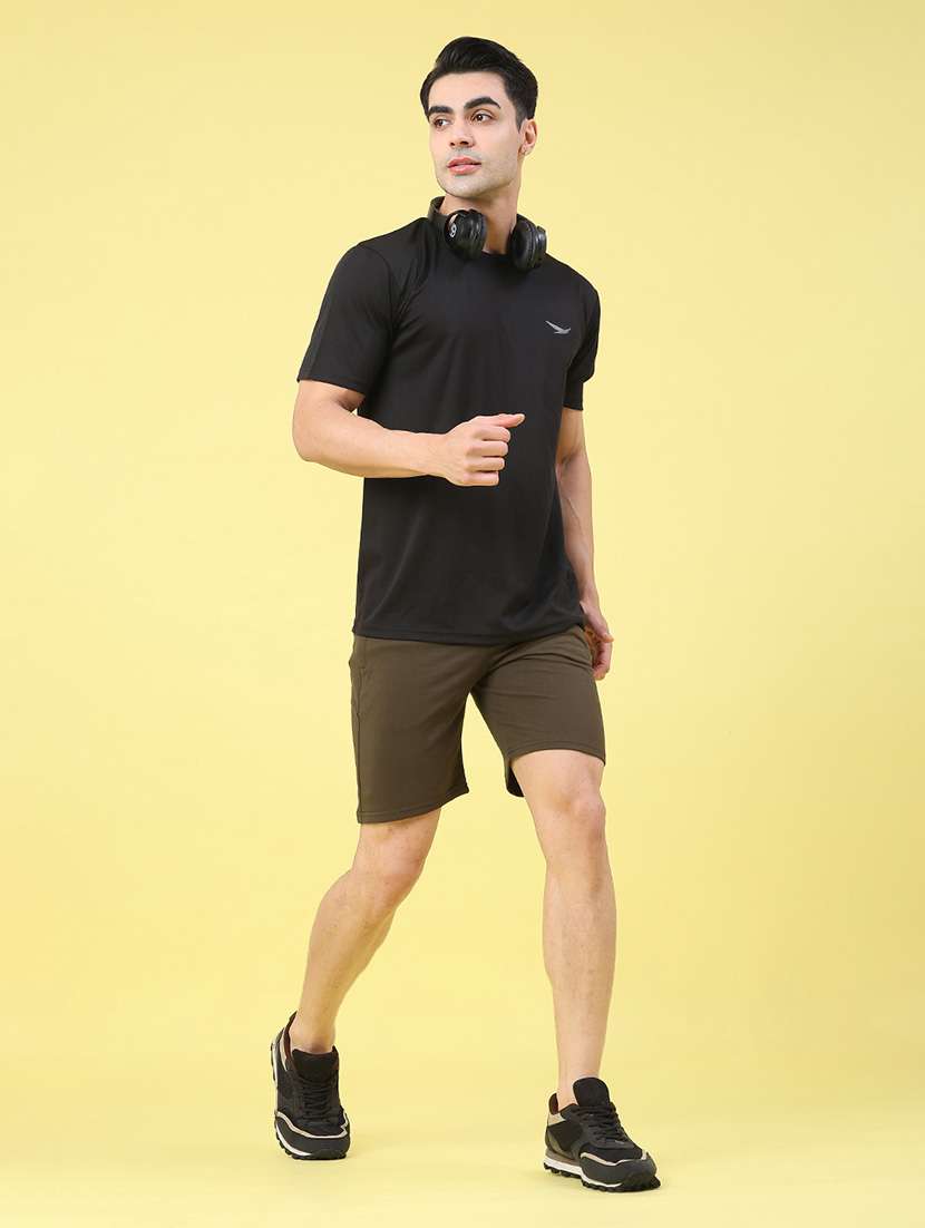 men solid mid rise regular fit shorts - 22267488 -  Standard Image - 5