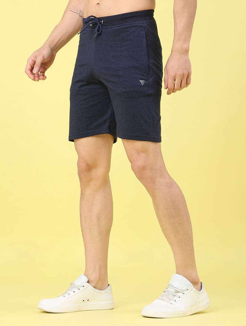 men solid mid rise regular fit shorts - 22267498 -  Standard Image - 3