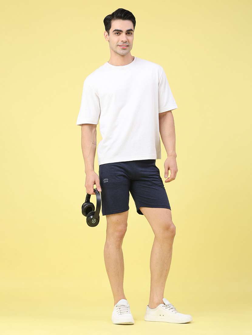 men solid mid rise regular fit shorts - 22267498 -  Standard Image - 5