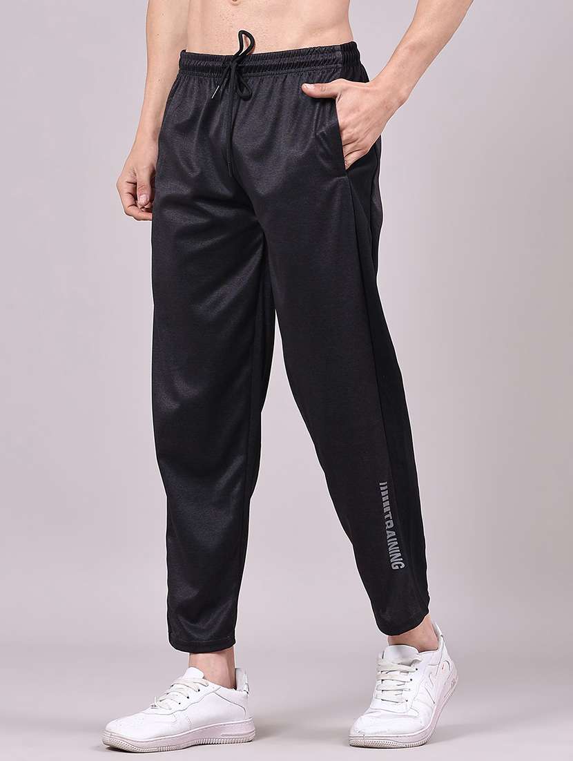 men side taped mid rise ankle length track pant