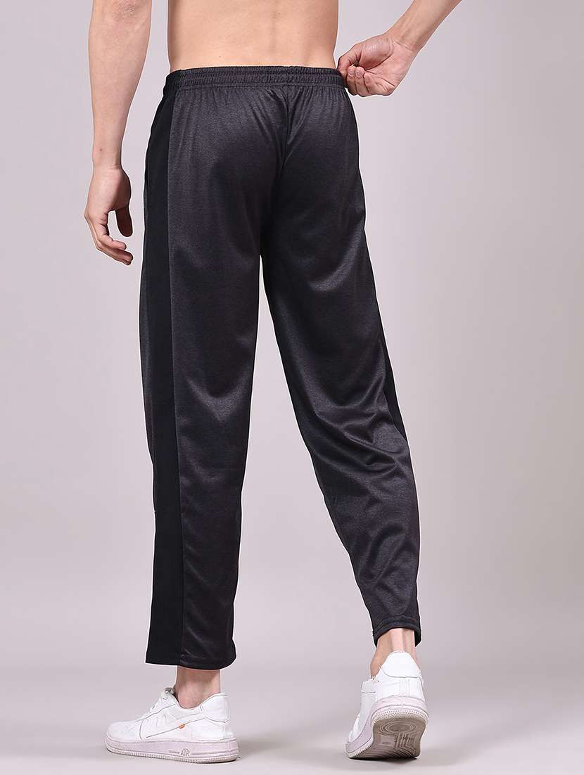 men side taped mid rise ankle length track pant - 22267507 -  Standard Image - 3