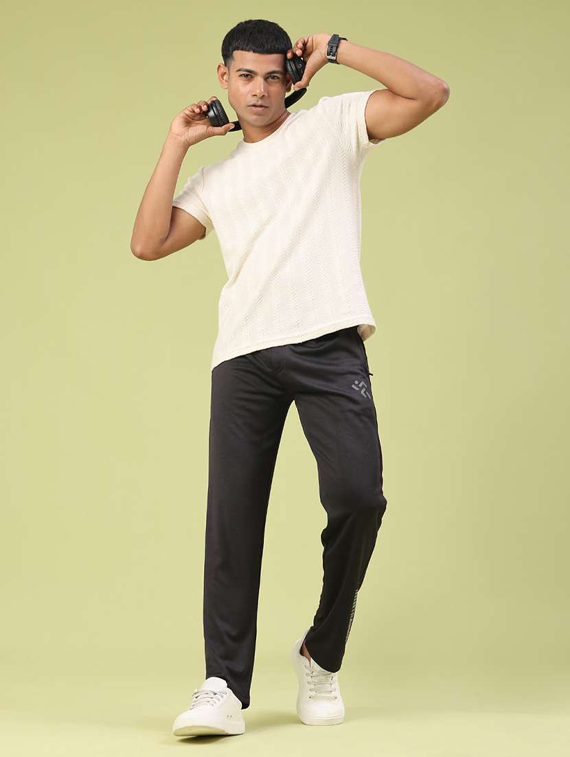 men typographic mid rise full length track pant - 22267508 -  Standard Image - 5