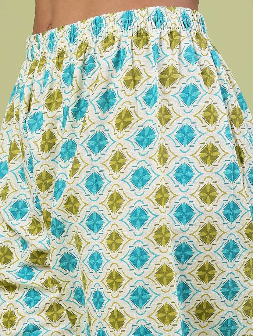 women printed three quarter sleeve kurta pant with dupatta set - 22267601 -  Standard Image - 5