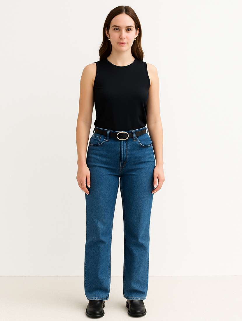 women black solid sleeveless tank top - 22267724 -  Standard Image - 3