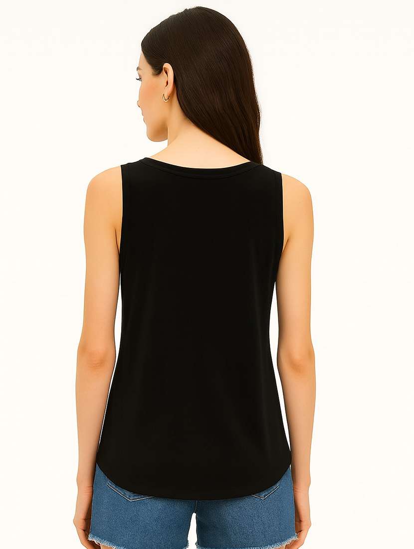 women solid sleeveless tank top - 22267736 -  Standard Image - 3