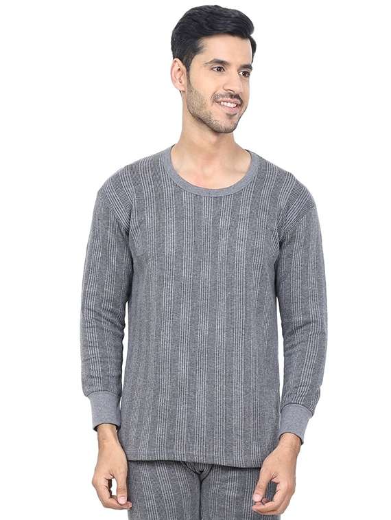 men round neck long sleeve thermal top