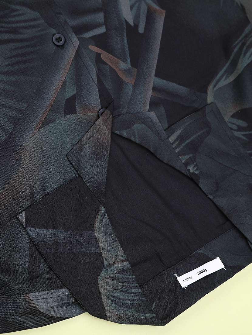boys floral short sleeve casual shirt - 22268246 -  Standard Image - 3