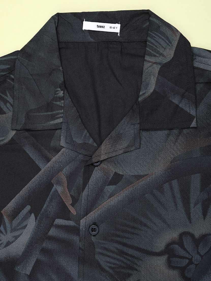 boys floral short sleeve casual shirt - 22268246 -  Standard Image - 3