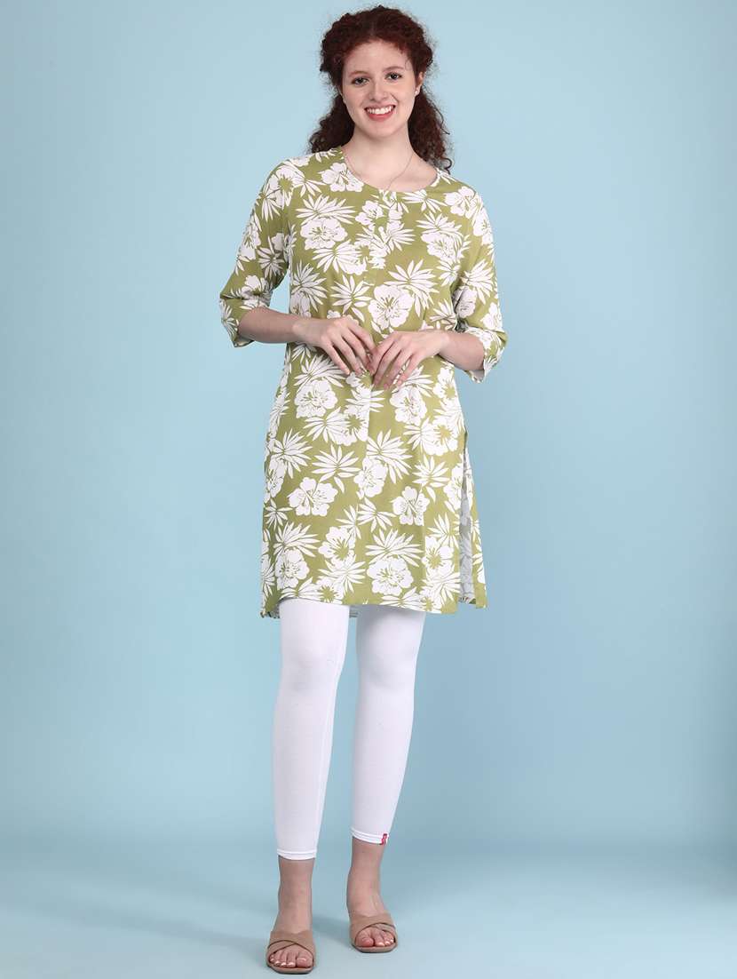 women floral print round neck kurta - 22268287 -  Standard Image - 5