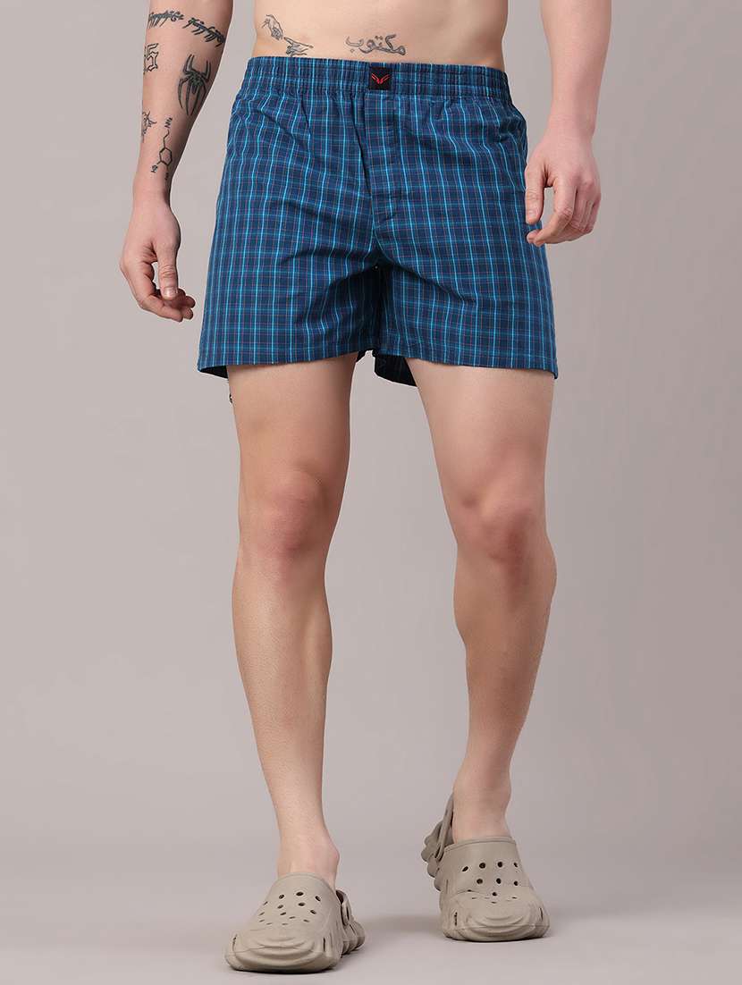 men printed mid rise regular fit boxer
