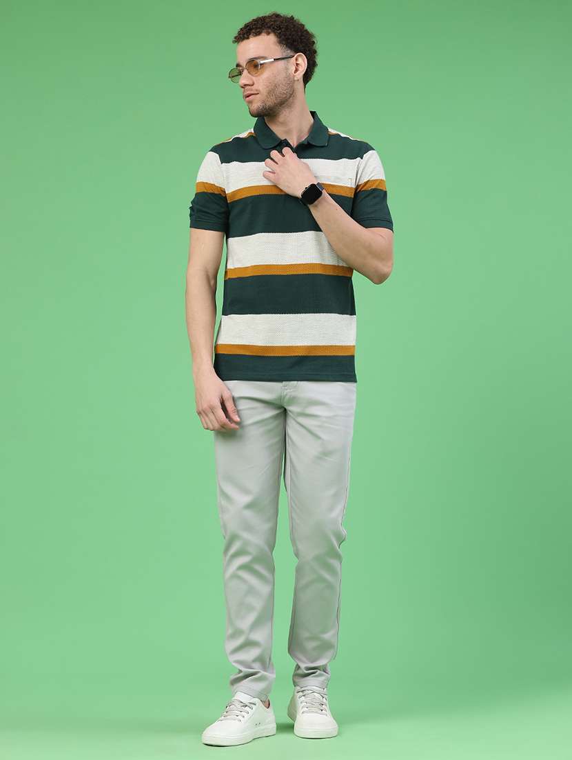 men solid mid rise chinos casual trouser - 22268416 -  Standard Image - 5