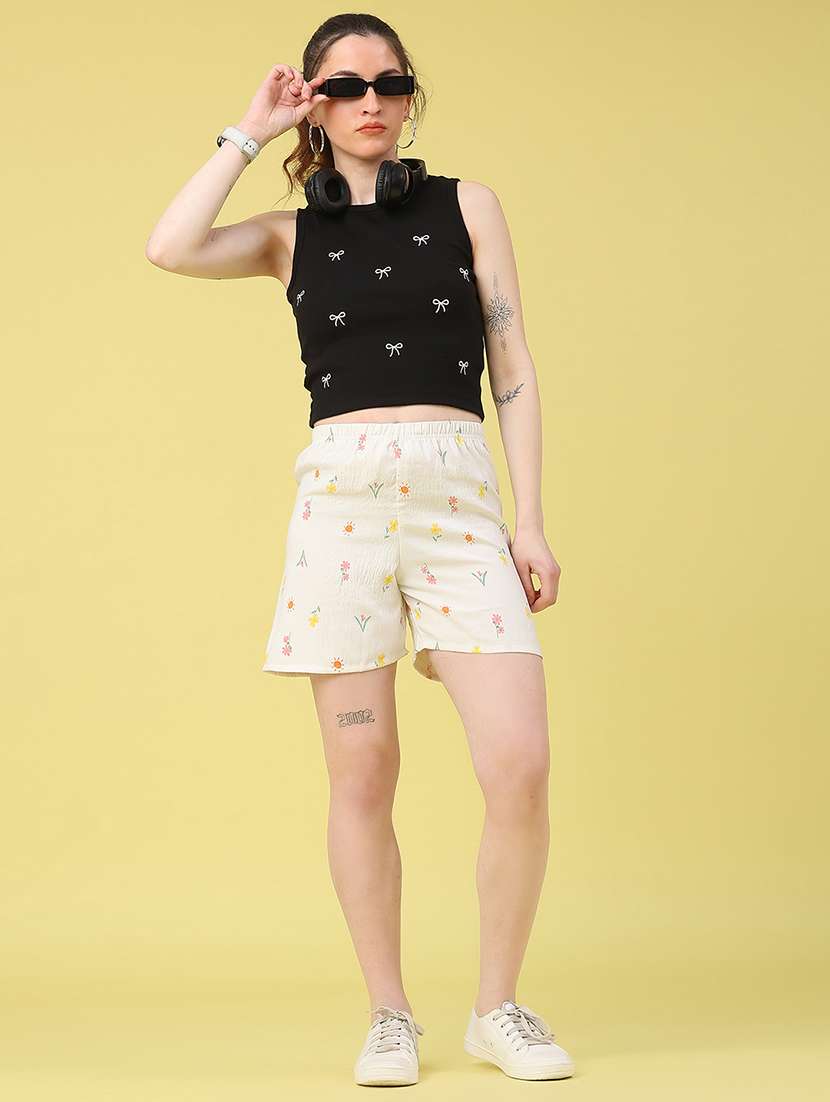 women embroidered sleeveless crop top - 22268521 -  Standard Image - 5