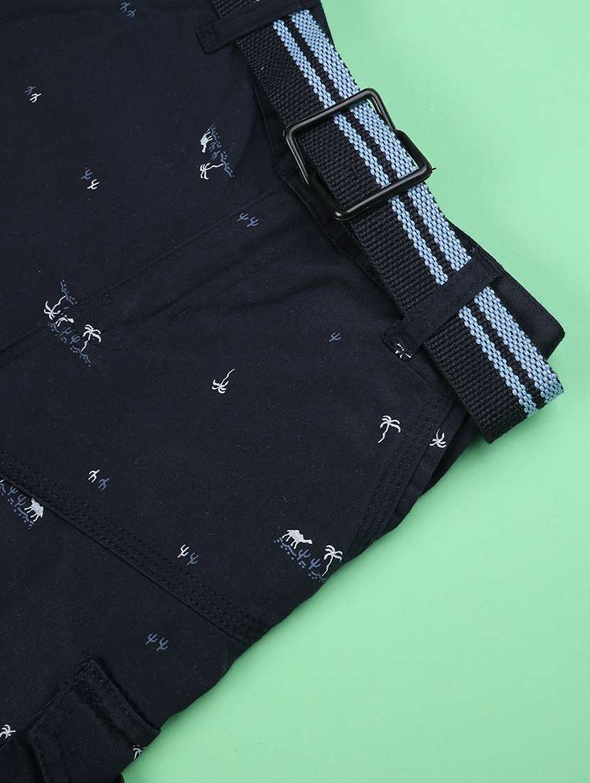 Boys Printed Mid Rise Cargo Shorts - 22268531 -  Standard Image - 3