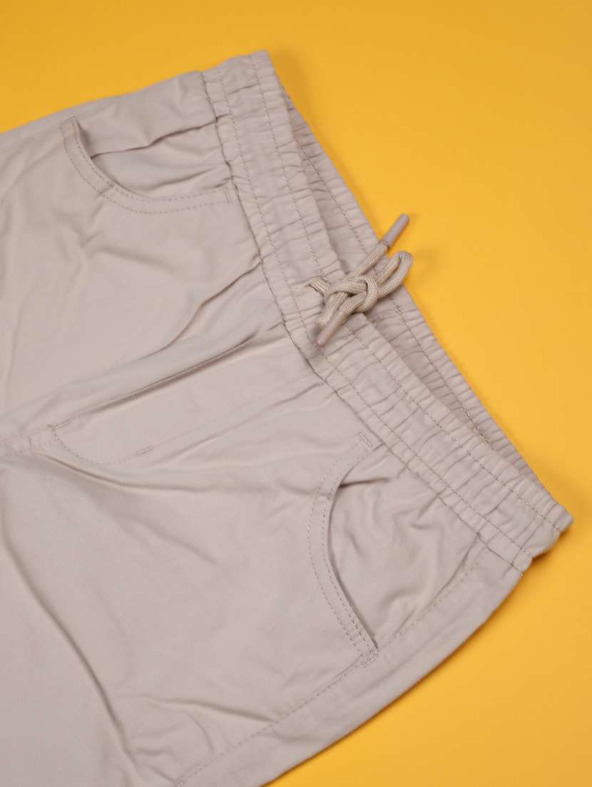 beige cotton jogger trouser - 22268568 -  Standard Image - 3