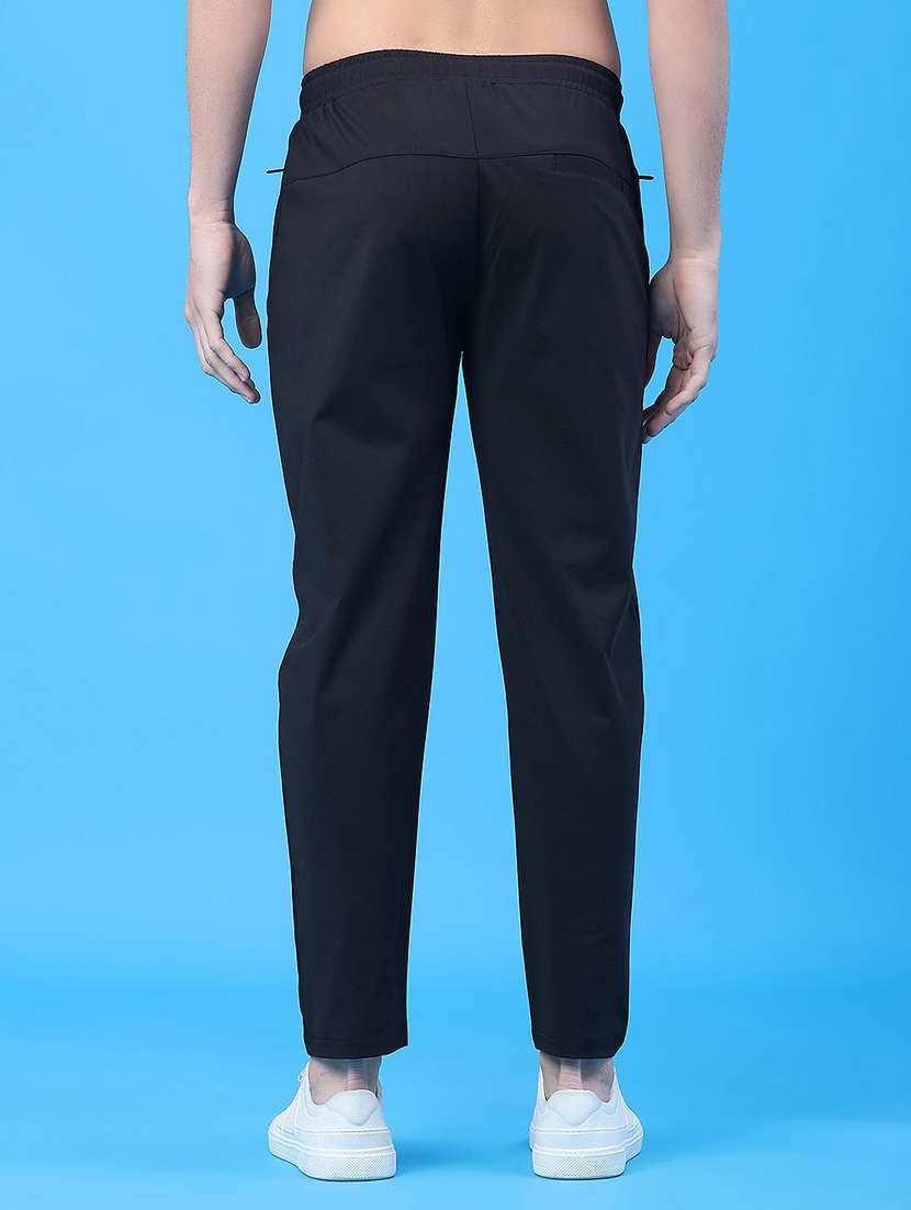 men solid mid rise regular fit track pant - 22268593 -  Standard Image - 3