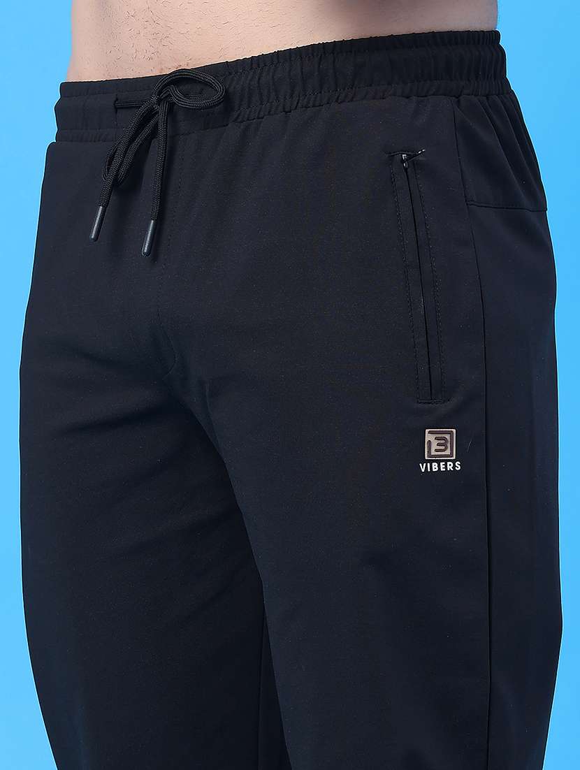 men solid mid rise regular fit track pant - 22268593 -  Standard Image - 5