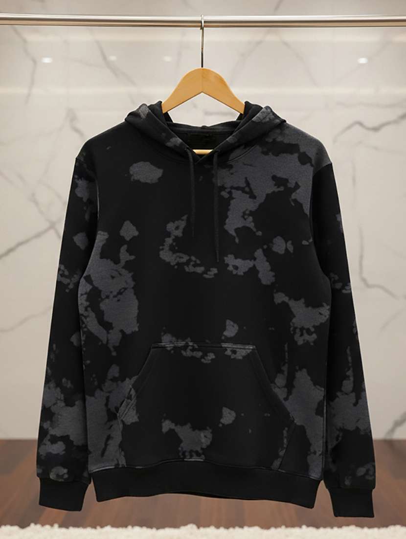 men printed long sleeve hooded sweatshirt - 22268656 -  Standard Image - 3